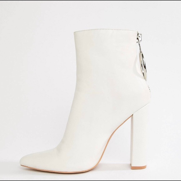 White Public Desire Booties - Picture 4 of 7